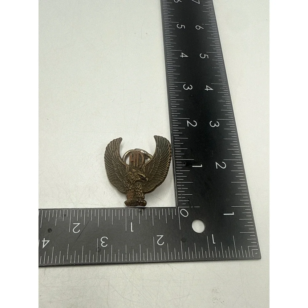 Vintage Harley Davidson Eagle Pendant HD Biker Motorcycle Bronze Tone Charm